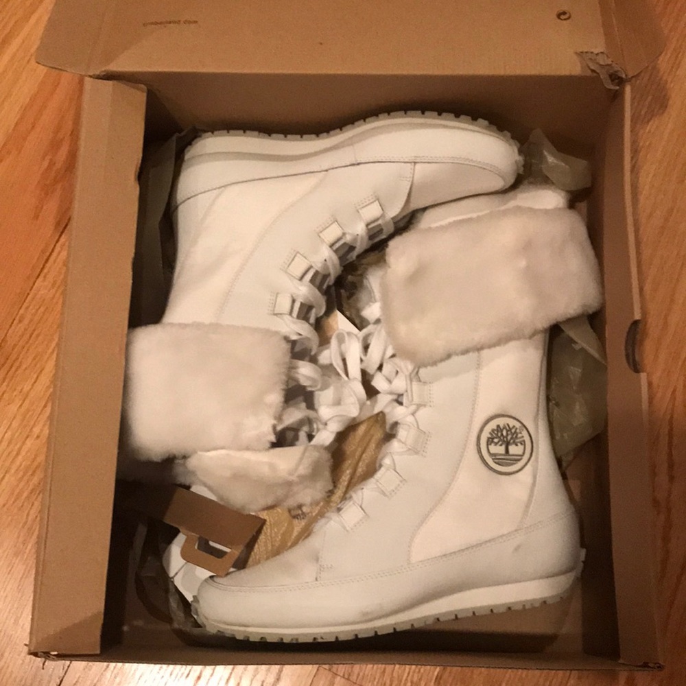 White Timberland Boots